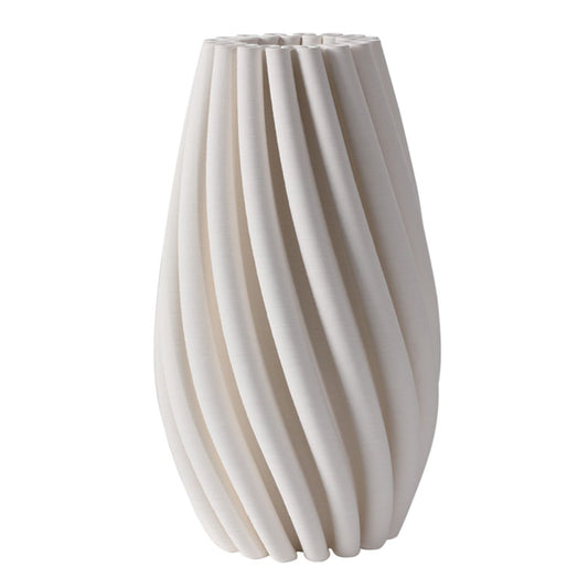 Nord Ceramic White Swirled Vase - Various Sizes - Pure Homewares