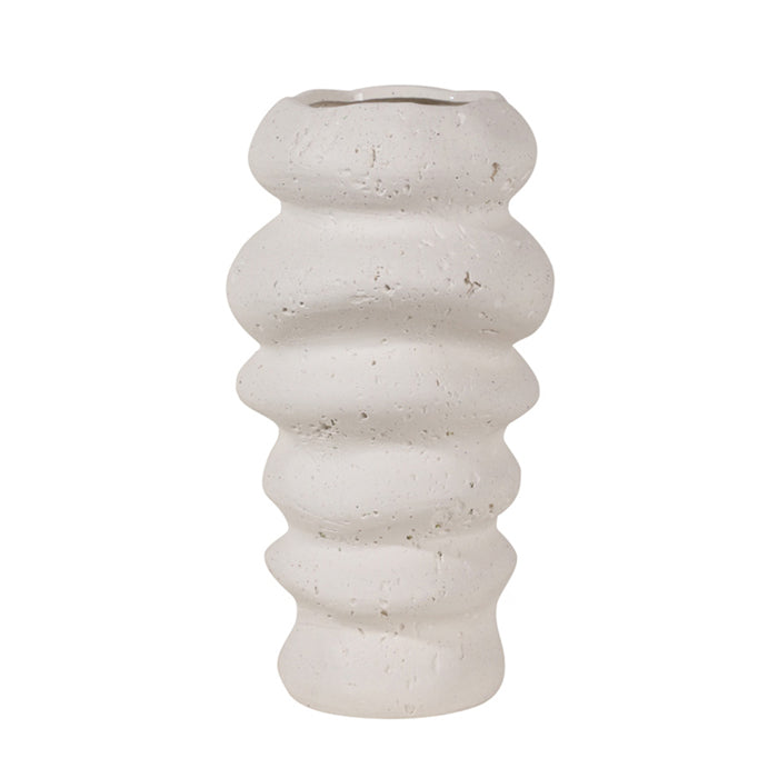 Oprey Ceramic White Speckle Bubble Vase - Pure Homewares