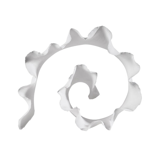 Plex White Ceramic Wave Object - Pure Homewares