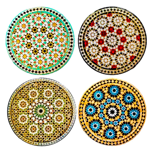 Elbaz Ceramic Floral Coasters - Set of 4