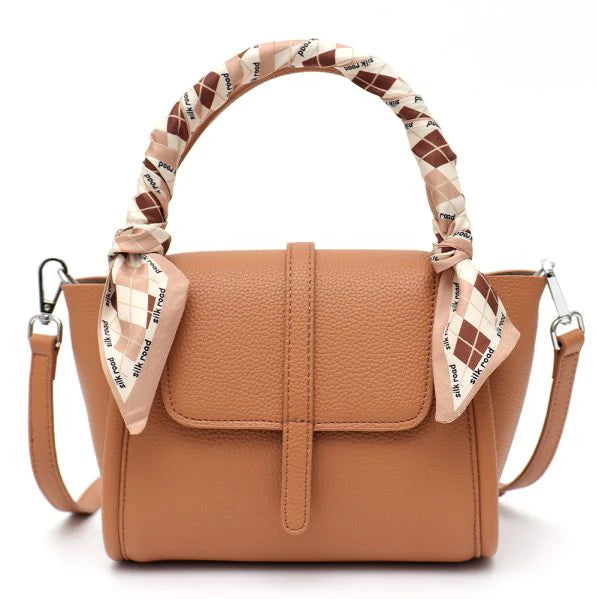 Conway Genuine Leather Handbag - Brown - Vera May