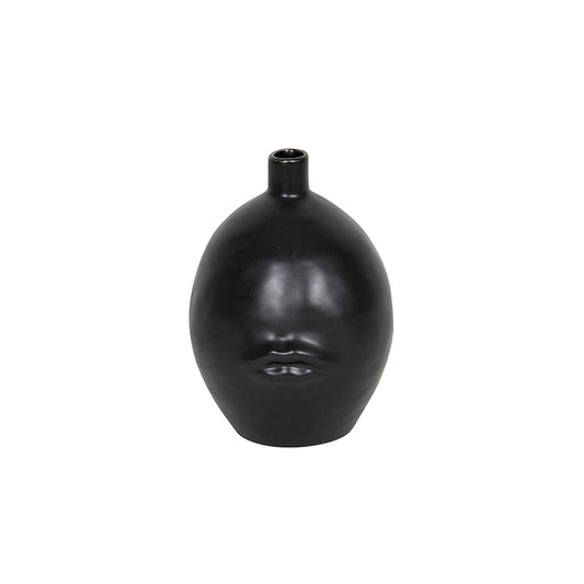 Porcelain Black Lips Vase