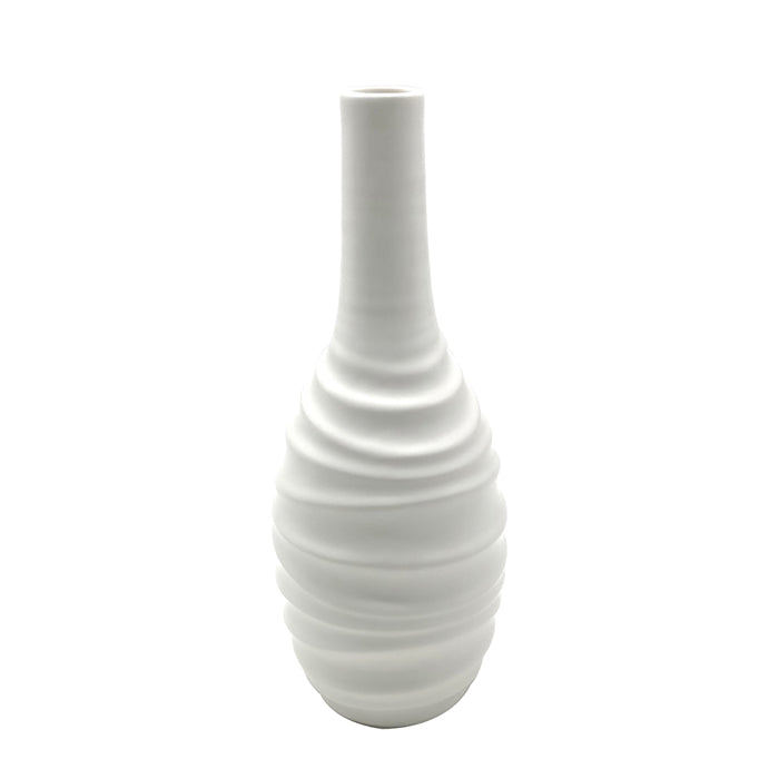 Porcelain Matt White Teardrop Vase - Various Sizes - Deb's Hidden Treasures