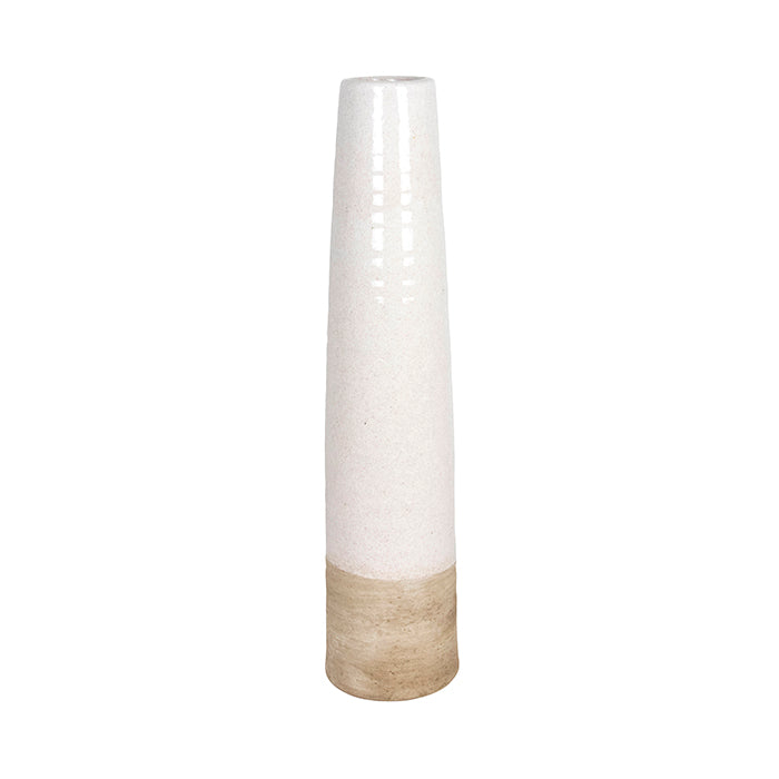 Denver Cream/Taupe Narrow Vase - Various Sizes - Deb's Hidden Treasures