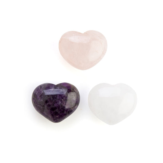 Gemstone Crystal Heart - Assorted Styles