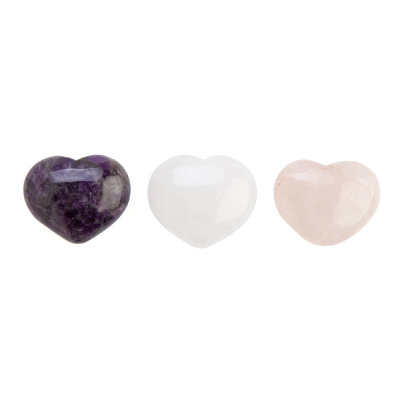 Gemstone Crystal Heart - Assorted Styles