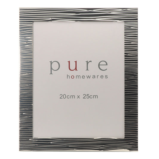 Erica Silver Grained Frame - Various Sizes - Pure Homewares