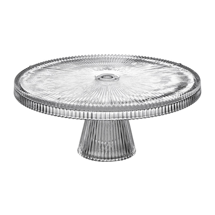 Farrah Clear Glass Cake Stand - Pure Homewares
