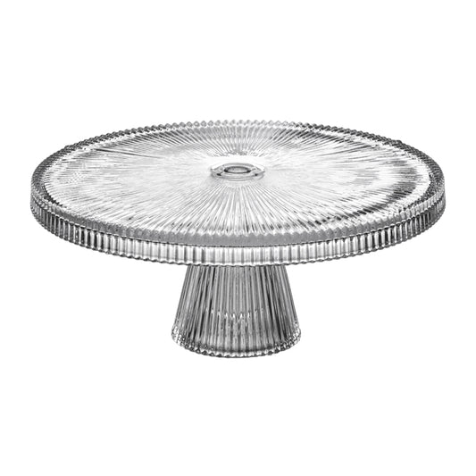 Farrah Clear Glass Cake Stand - Pure Homewares