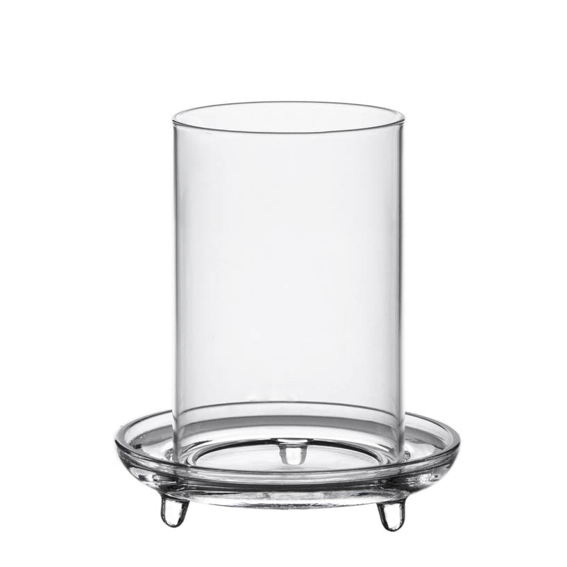Lance Clear Glass Hurricane Pillar Vase - Various Sizes - Pure Homewares