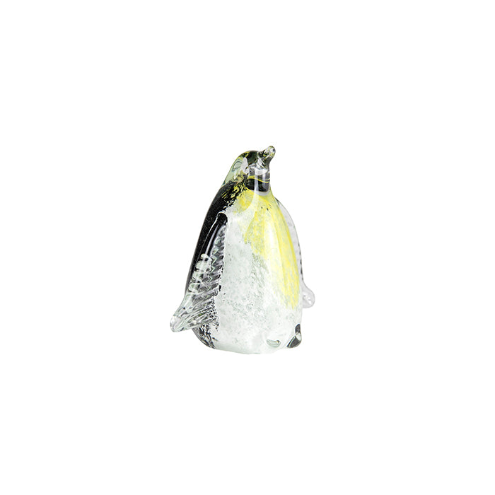 Glass Penguin Black/White/Yellow - Small