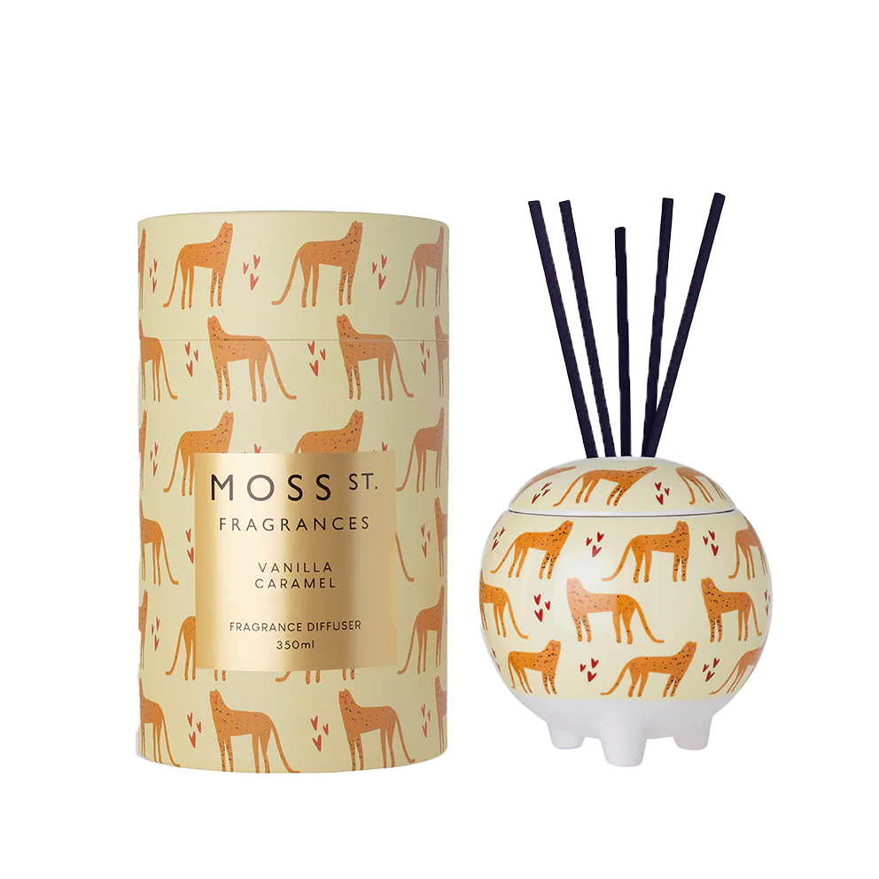 Vanilla Caramel 350ml Ceramic Diffuser - Moss St Fragrances