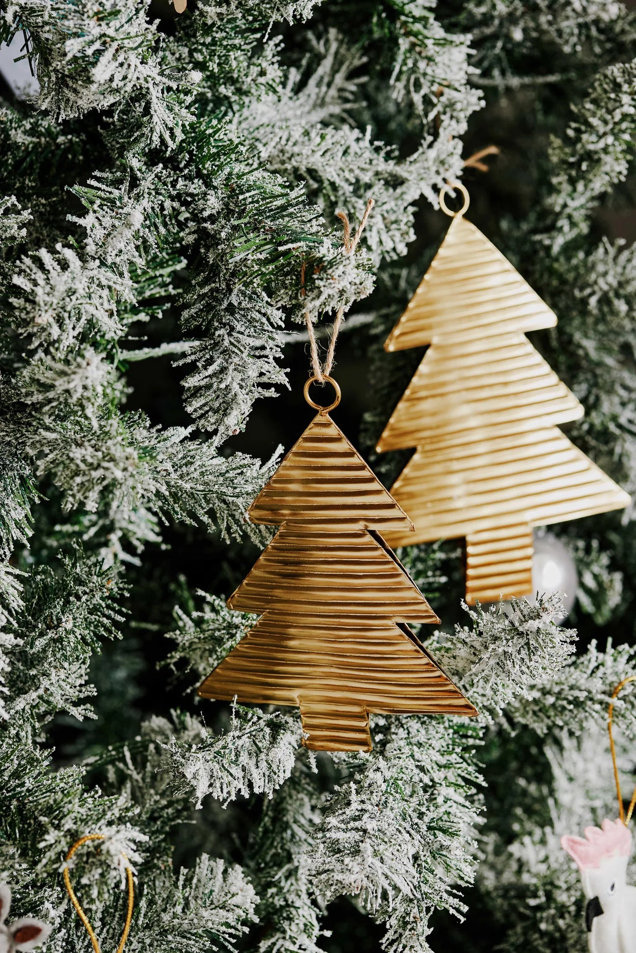 Gold Tree Christmas Decoration - Small