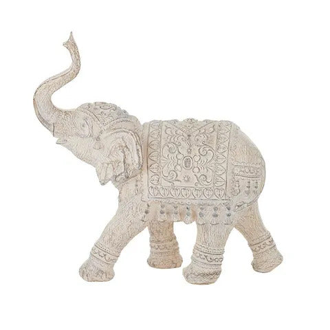 Elephant Resin Sculpture - White - Coast to Coast