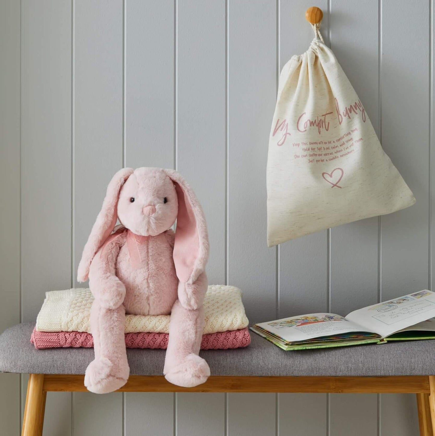 Penny the Comfort Bunny Ultra Plush Soft Toy 45cm - Deb's Hidden Treasures