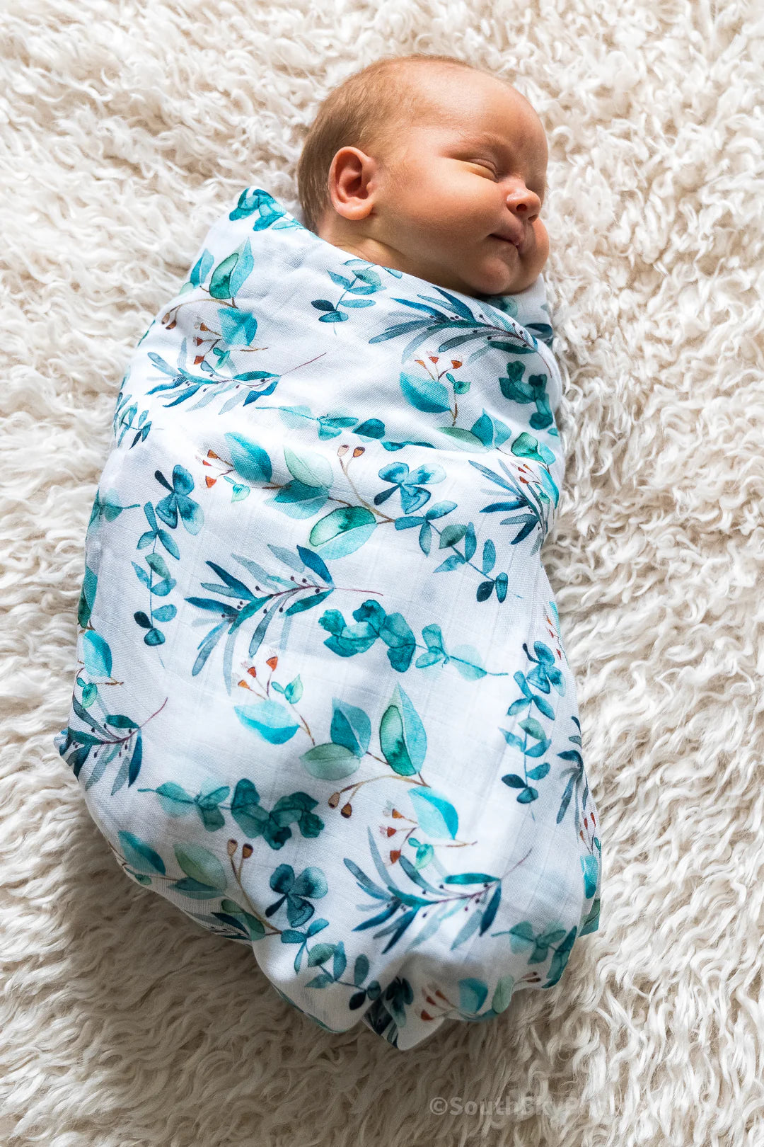 Swaddle Blanket - Soft Foliage - Deb's Hidden Treasures