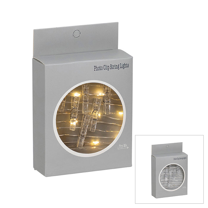 20 Light/10 Clip LED Christmas Light Chain (2.2 metres)