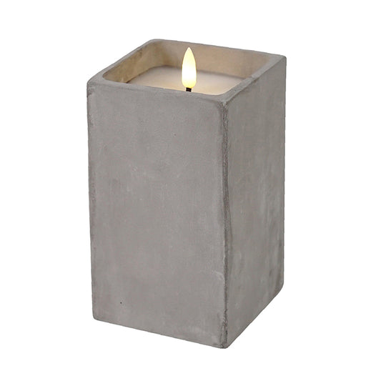 Que Cement LED Candle - Various Sizes - Deb's Hidden Treasures