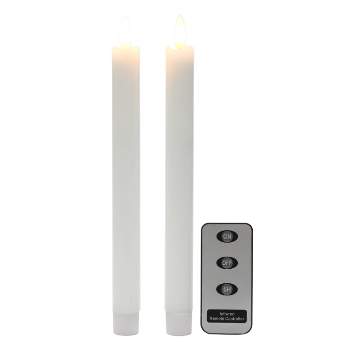 LED Pillar Candle Set of 2 w/ Remote