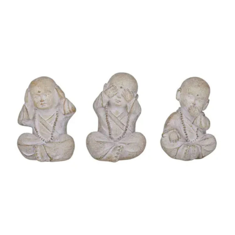 Shanti Resin Buddhas Set of 3 - Coast to Coast