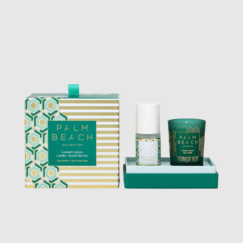 Coastal Cypress Mini Candle & Room Mist Set