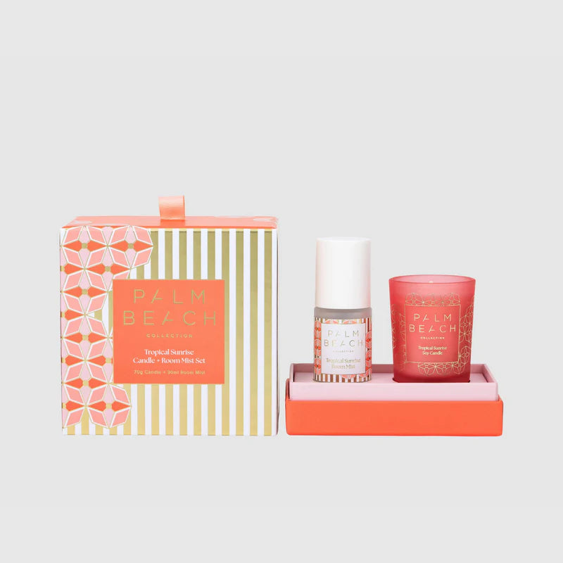 Tropical Sunrise Mini Candle & Room Mist Set