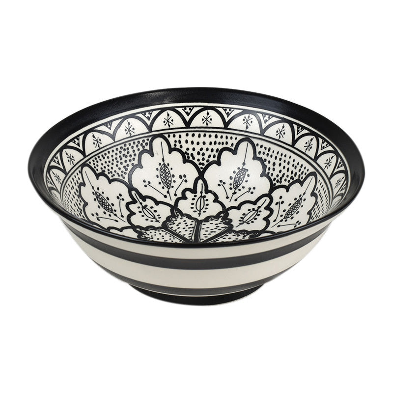 Aleah Ceramic Bowl Medium - Black and White