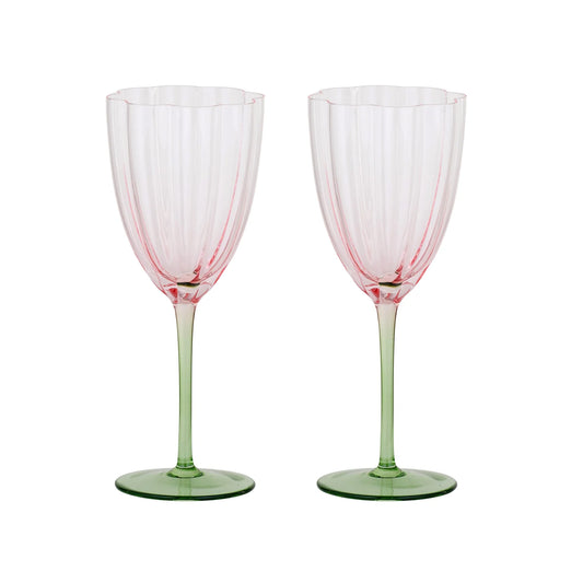 Lotti Tulip Wine Glass 8x22cm Set of 2 - Deb's Hidden Treasures