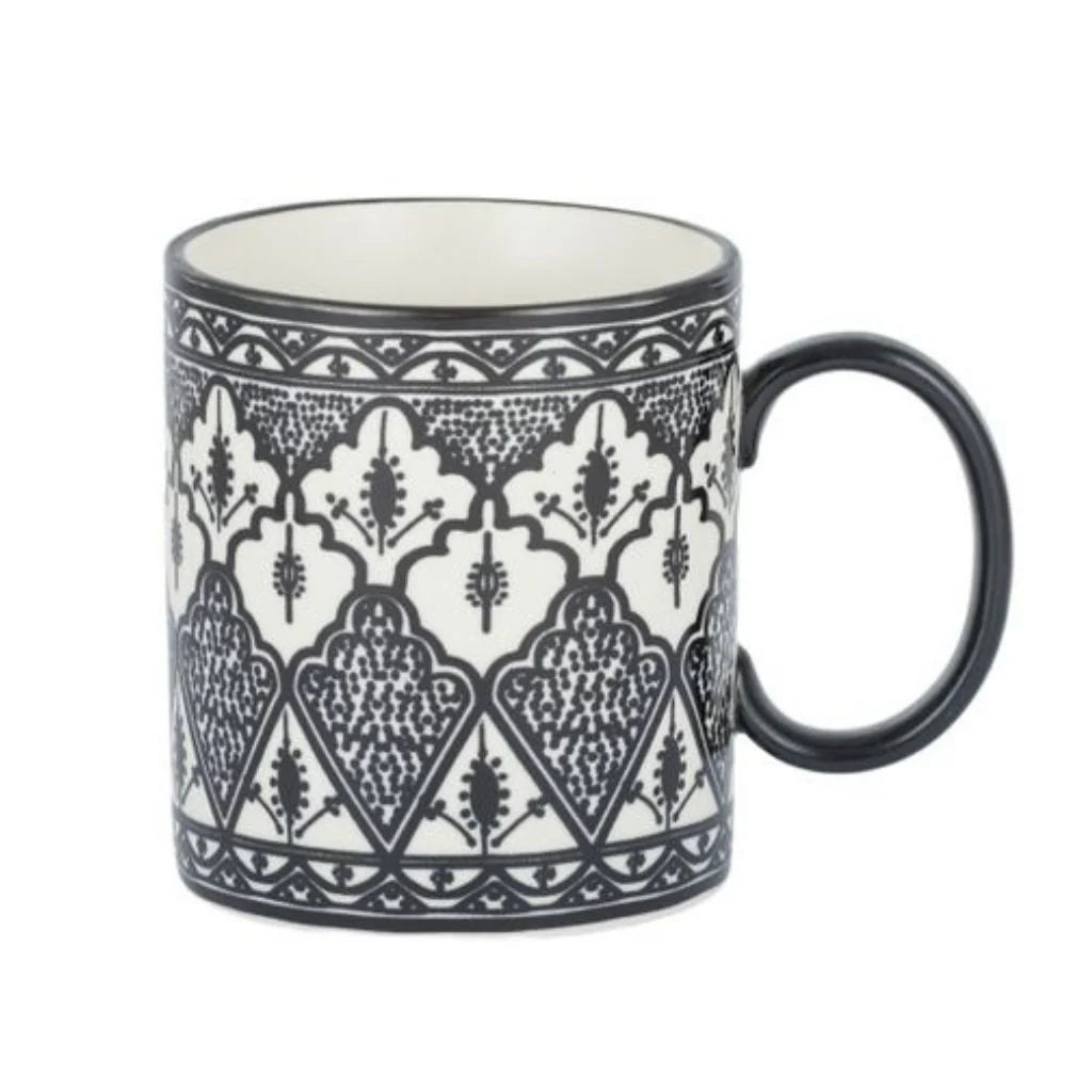 Aleah Ceramic Mug - Black and White