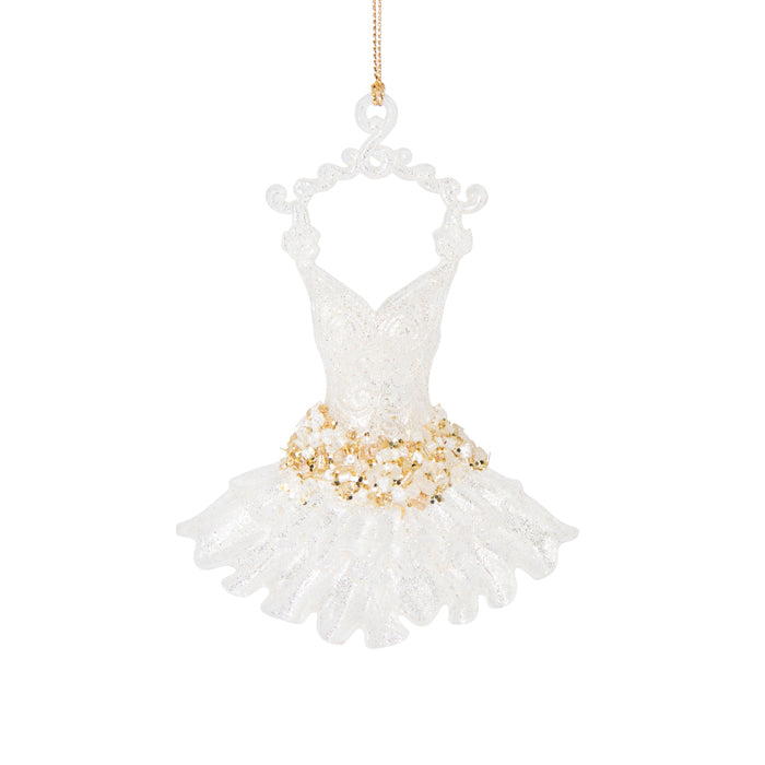 Hanging Ballet Dress - Pearl/Gold