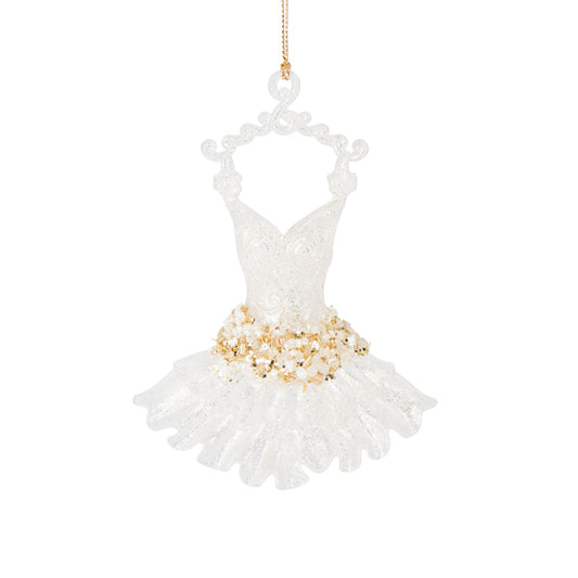 Hanging Ballet Dress - Pearl/Gold