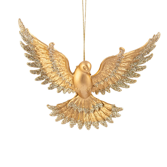 Hanging Dove - Gold