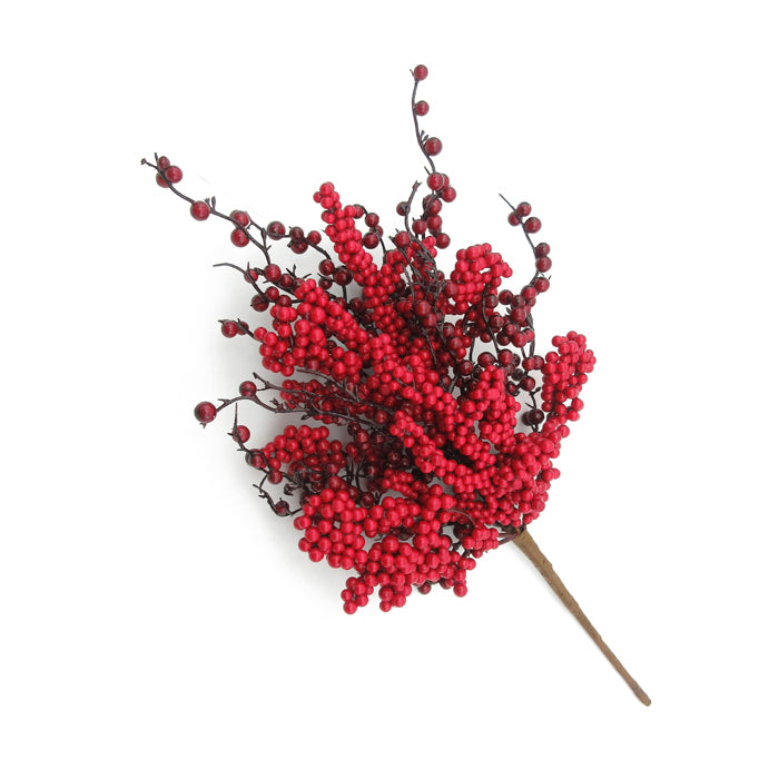 Twotone Red Christmas Spray - 40cm