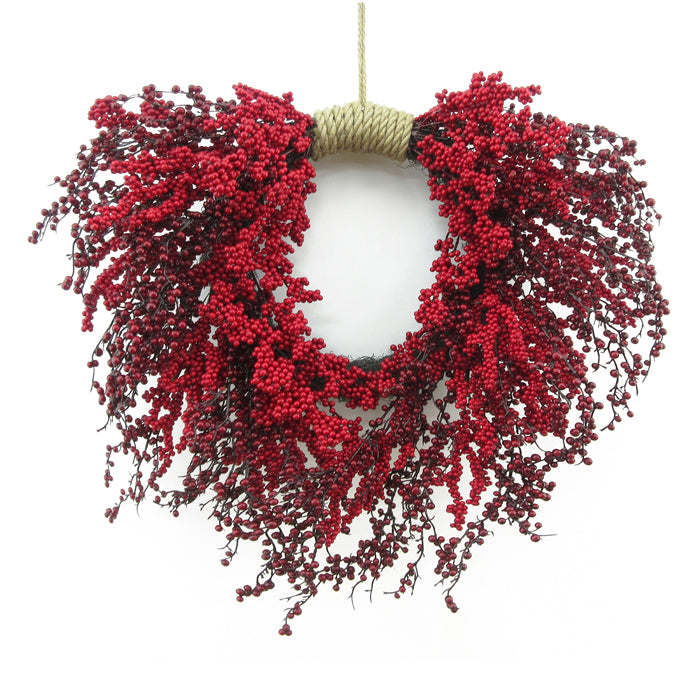 Twotone Red Christmas Wreath
