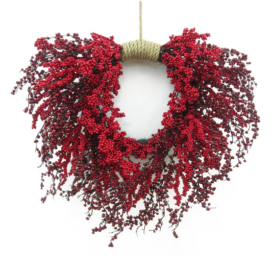 Twotone Red Christmas Wreath