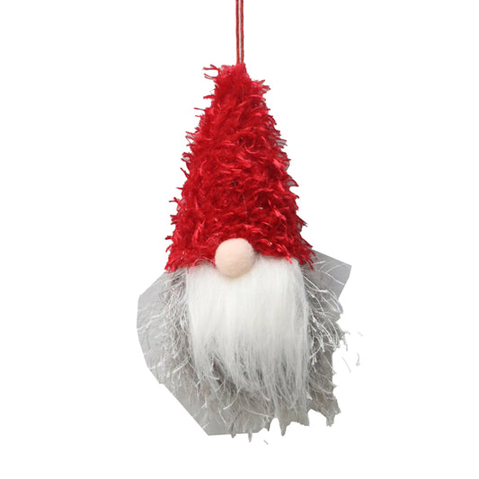 Red Gnome Head Christmas Decoration