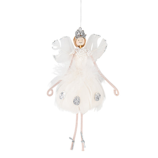 White Dot Angel Christmas Tree Decoration