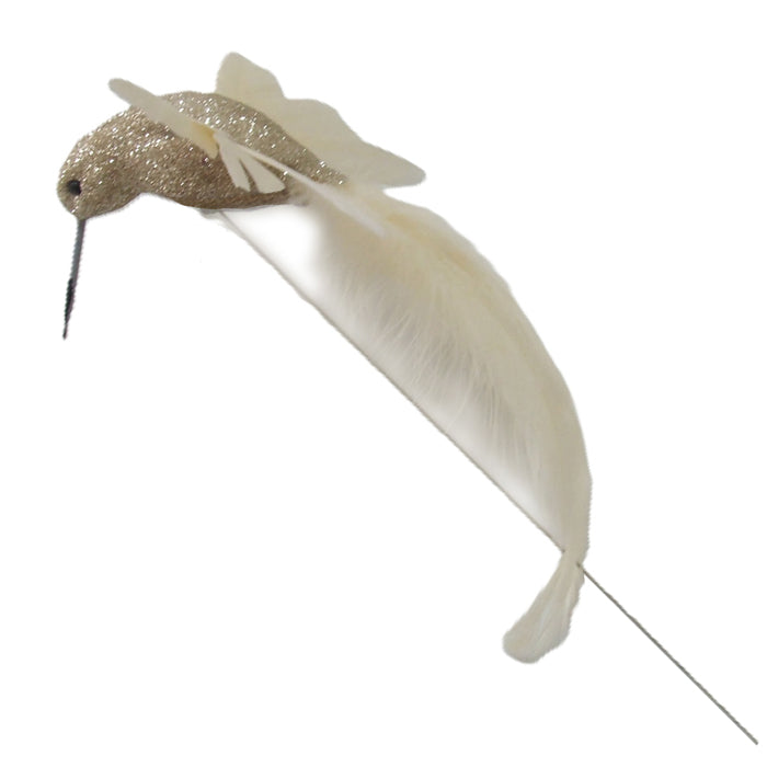 Hummingbird on Stick - Champagne