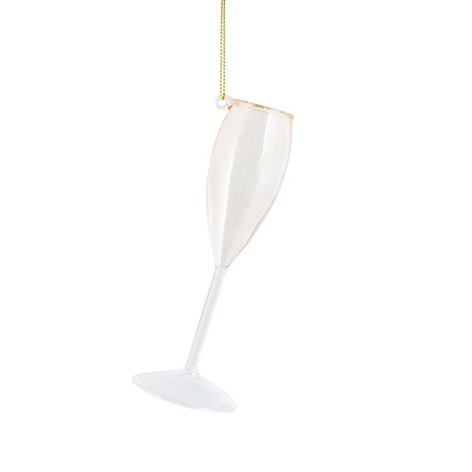 Champagne Glass Christmas Decoration