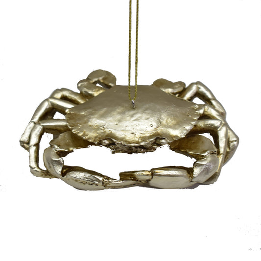 Crab Christmas Ornament - Champagne