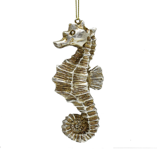 Seahorse Christmas Ornament - Champagne