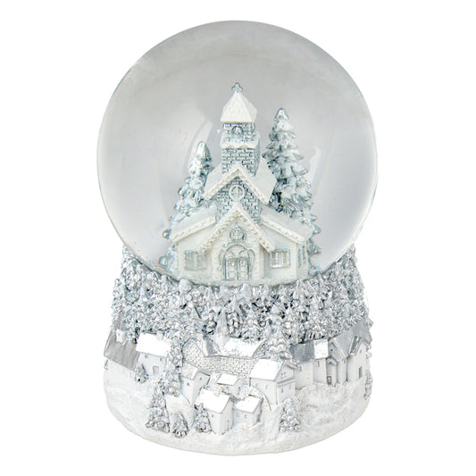 Christmas Waterball - White Church