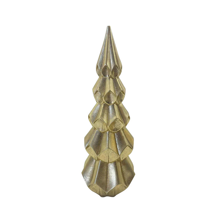 Gold Origami Resin Christmas Tree - Various Sizes