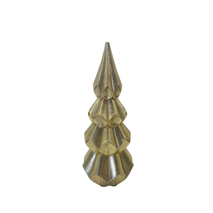 Gold Origami Resin Christmas Tree - Various Sizes