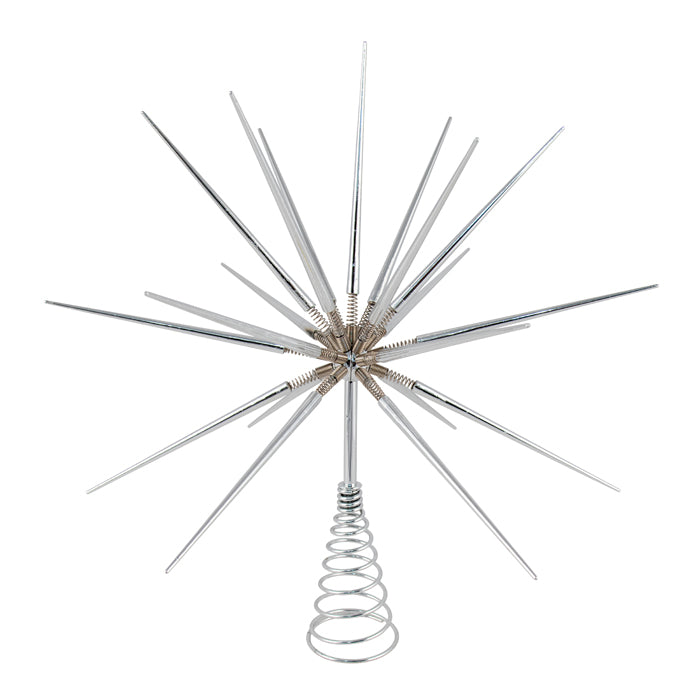 Springburst Christmas Tree Topper - Silver