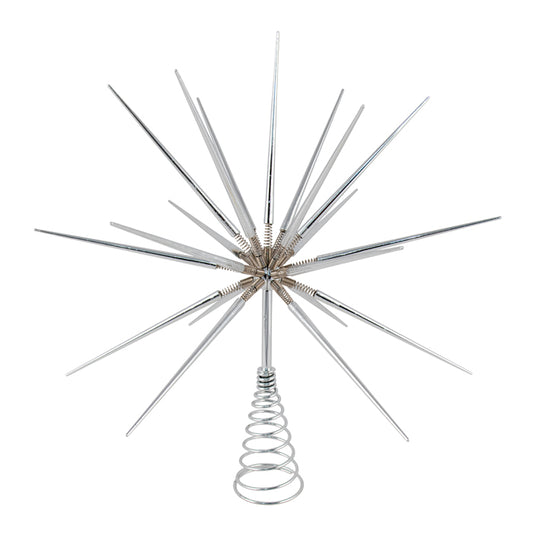 Springburst Christmas Tree Topper - Silver