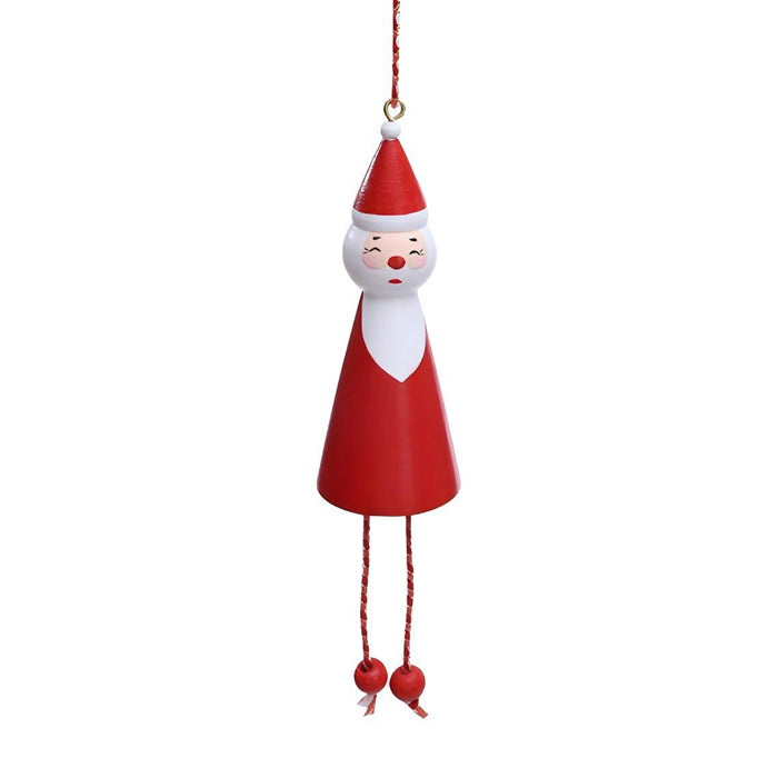 Wooden Red/White Santa Christmas Tree Ornament
