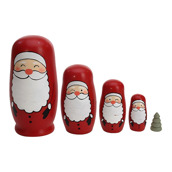 Wooden Santa Babushka Christmas Decoration (Copy)