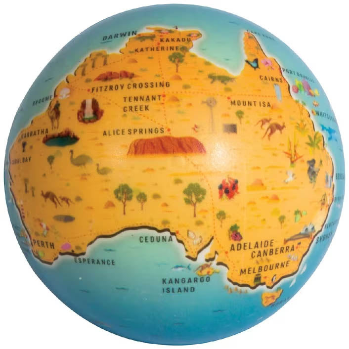 Australia Map Stress Ball - Deb's Hidden Treasures