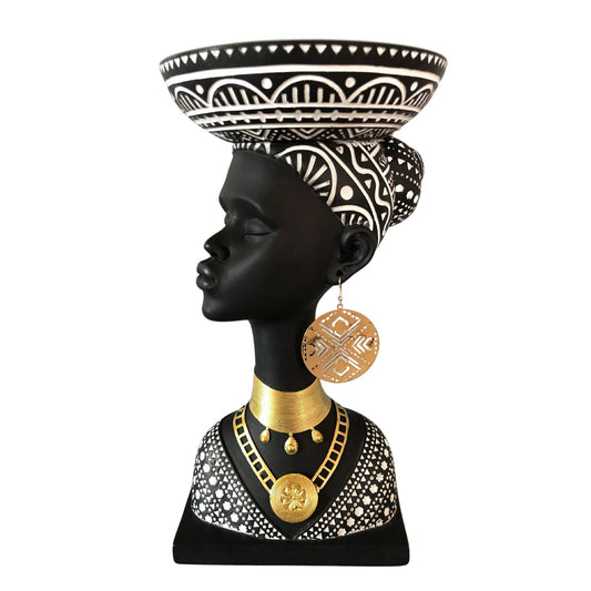 Aza Tray African Figurine (Right) - 31cm - Deb's Hidden Treasures